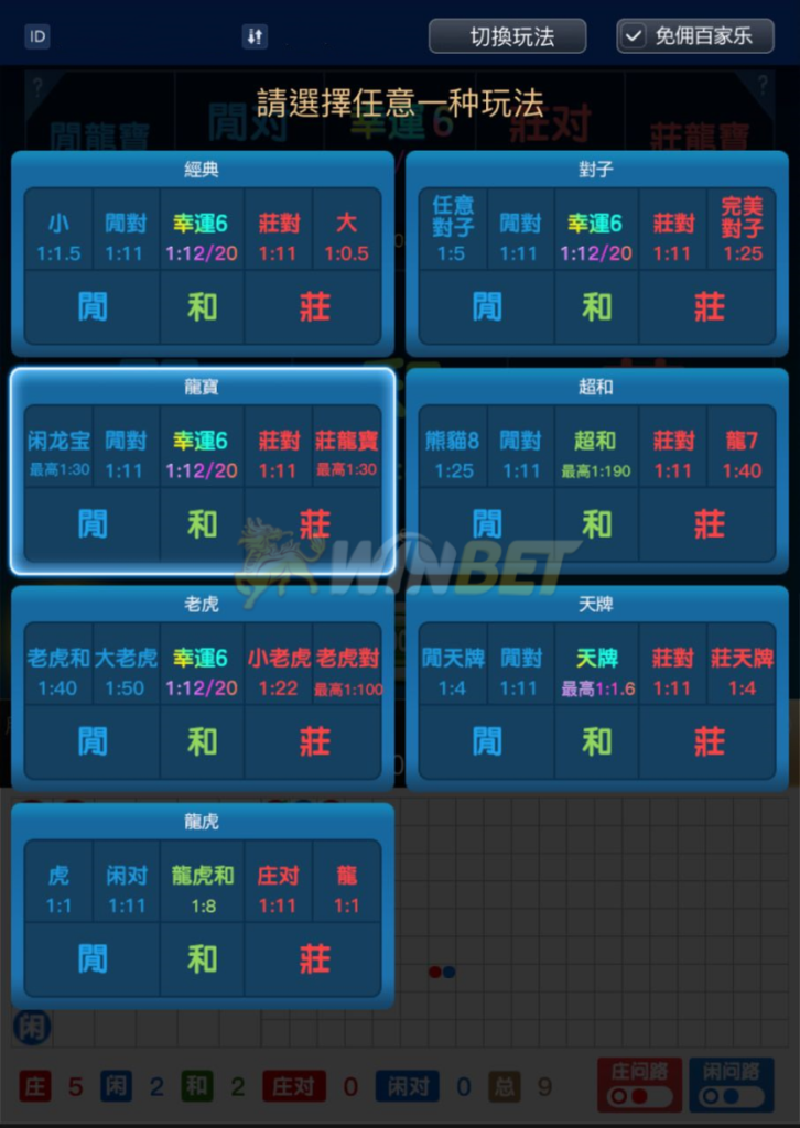 線上百家樂玩法最多最齊全就在贏家娛樂城