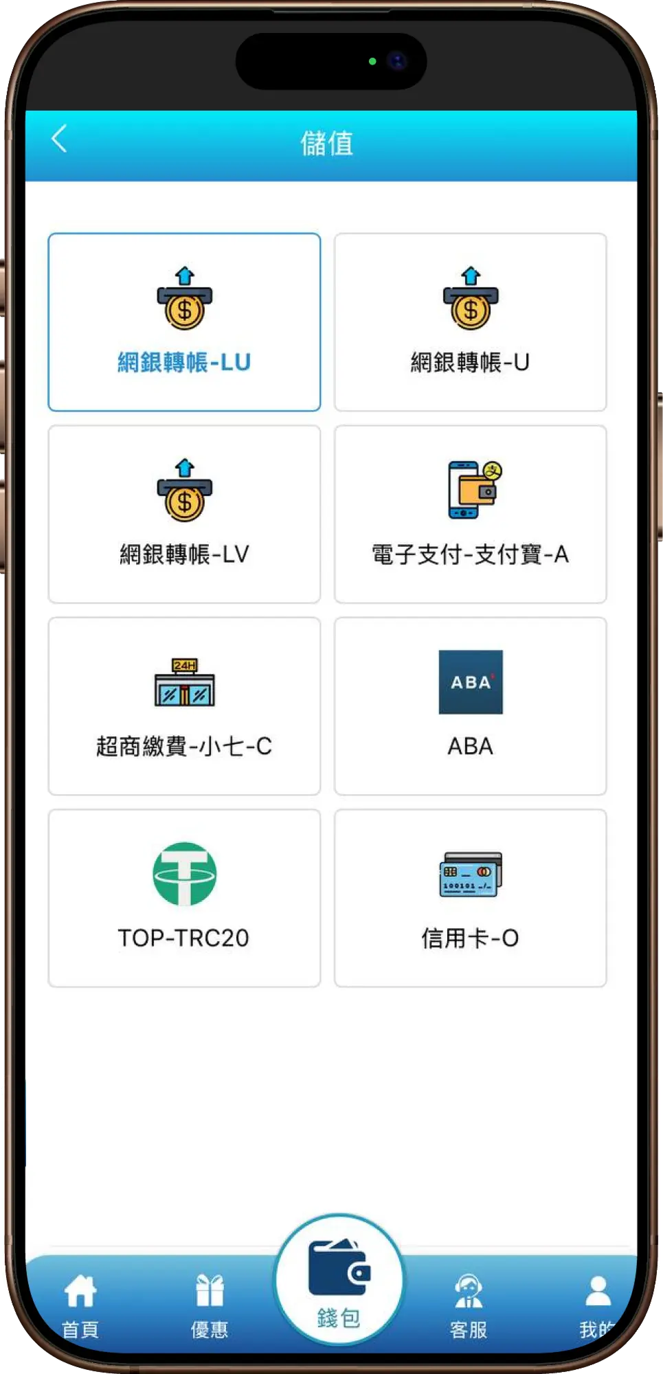 網銀儲值